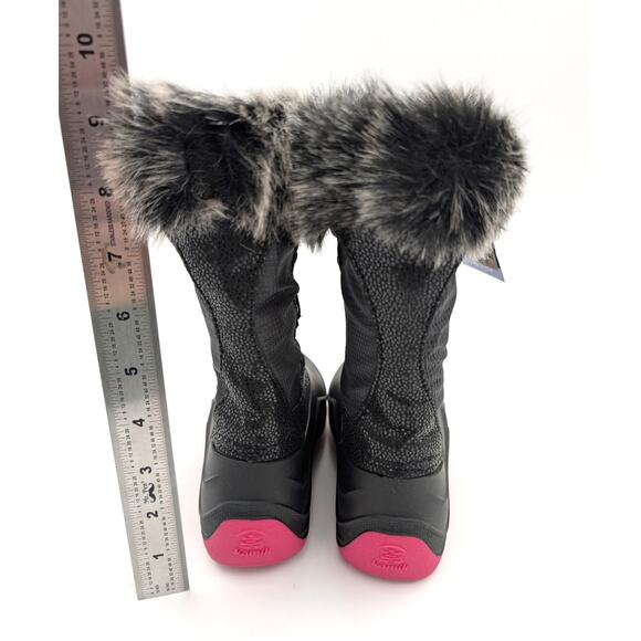 Kamik Powdery 3 Waterproof Winter Boot Kid's Black/Pink Size US11 EU29 - Picture 4 of 13